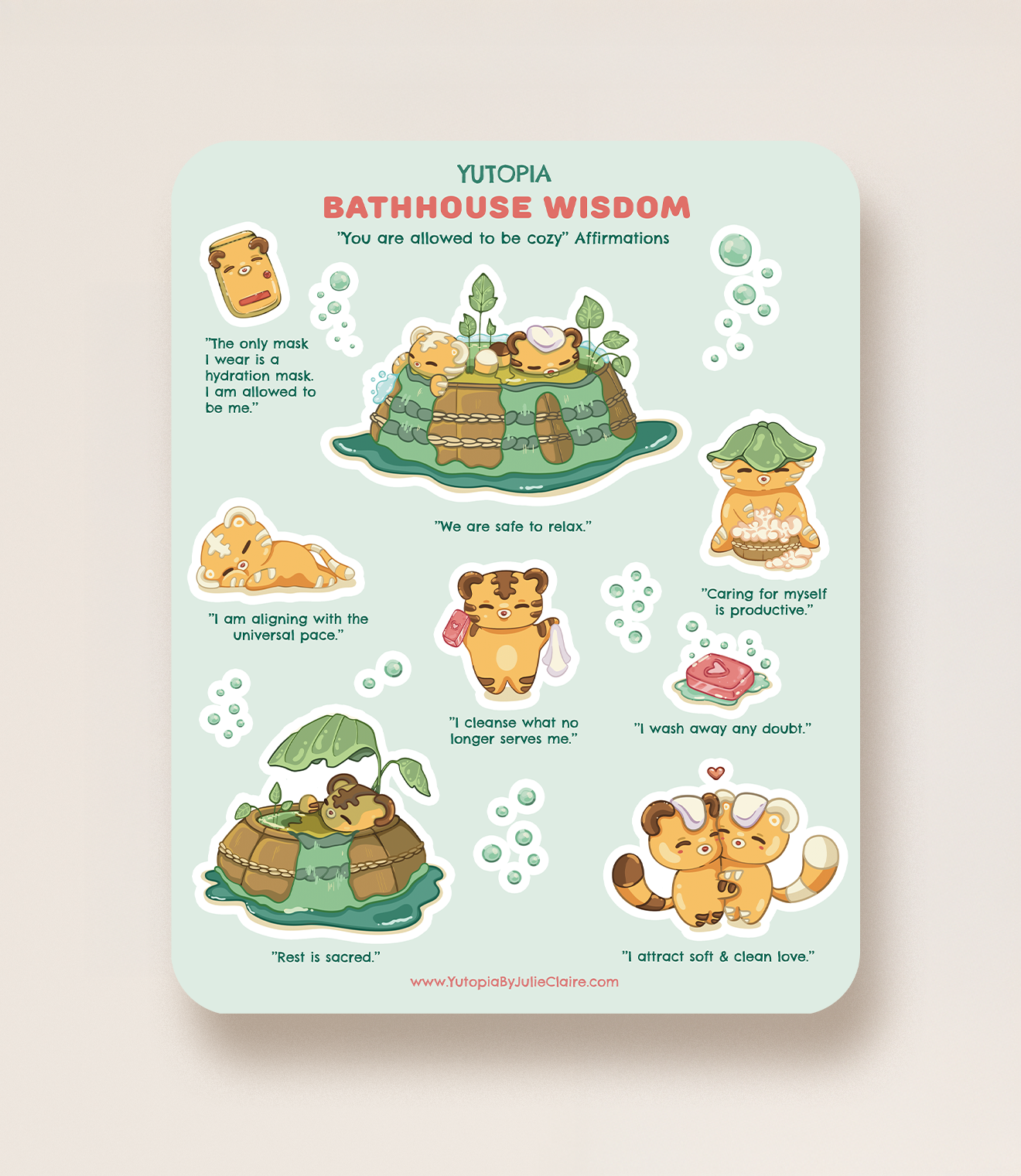 Bathhouse Wisdom Sticker Sheet