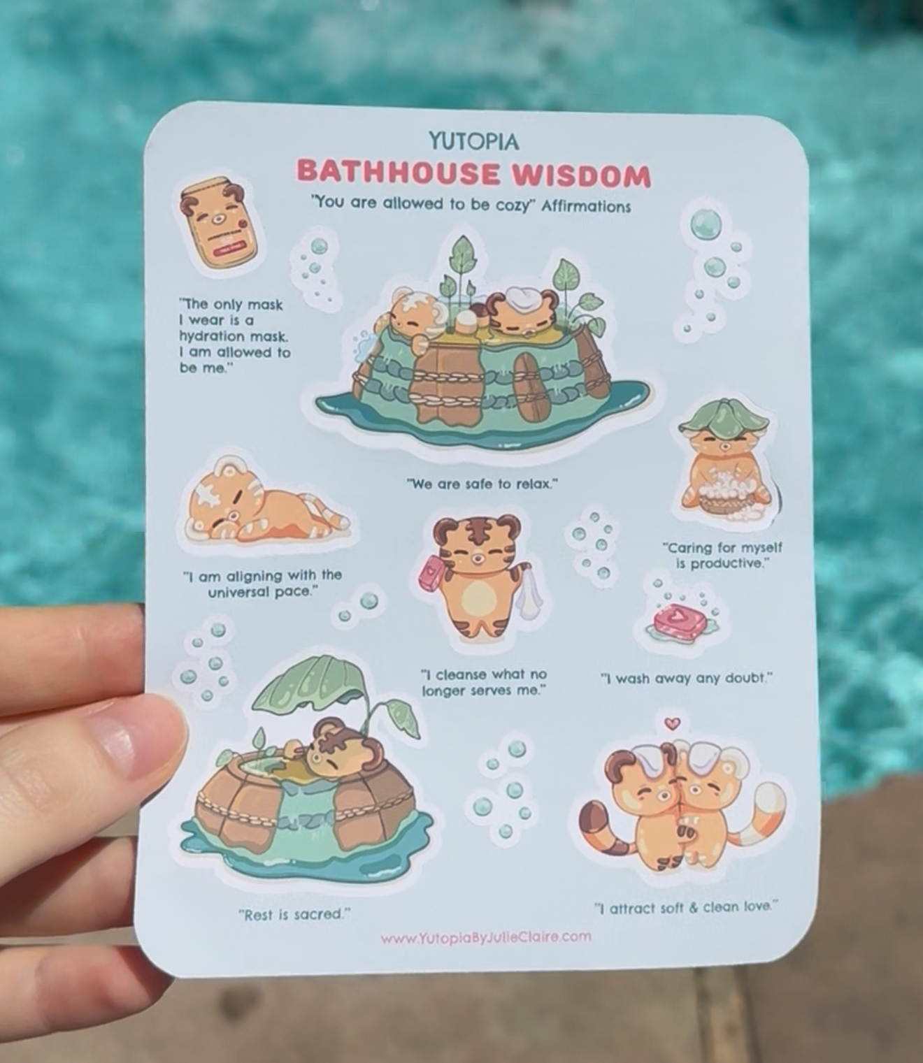 Bathhouse Wisdom Sticker Sheet