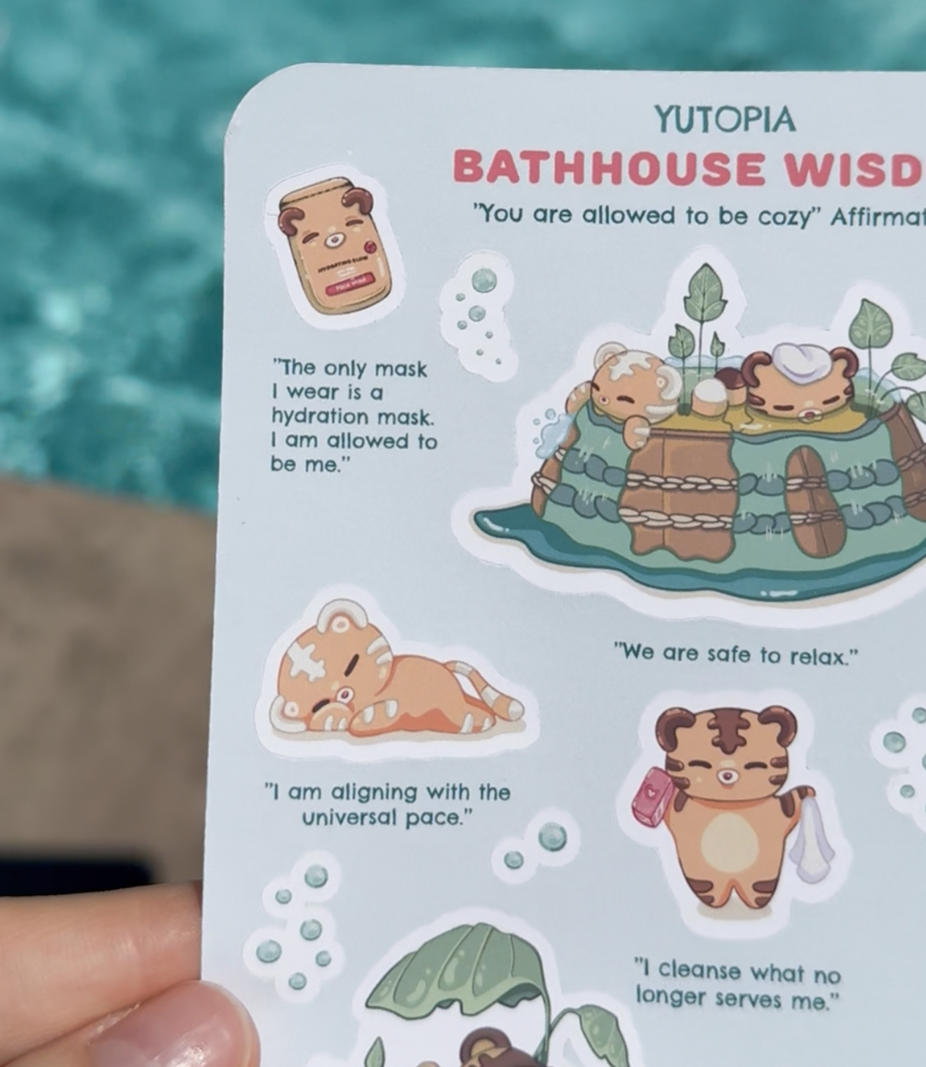 Bathhouse Wisdom Sticker Sheet