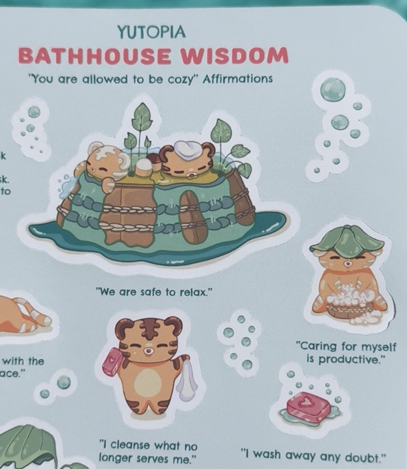 Bathhouse Wisdom Sticker Sheet
