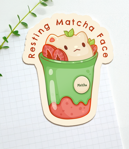 Resting Matcha Face