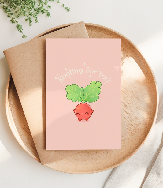 Rooting for You! (Pink Edition) – Postcard
